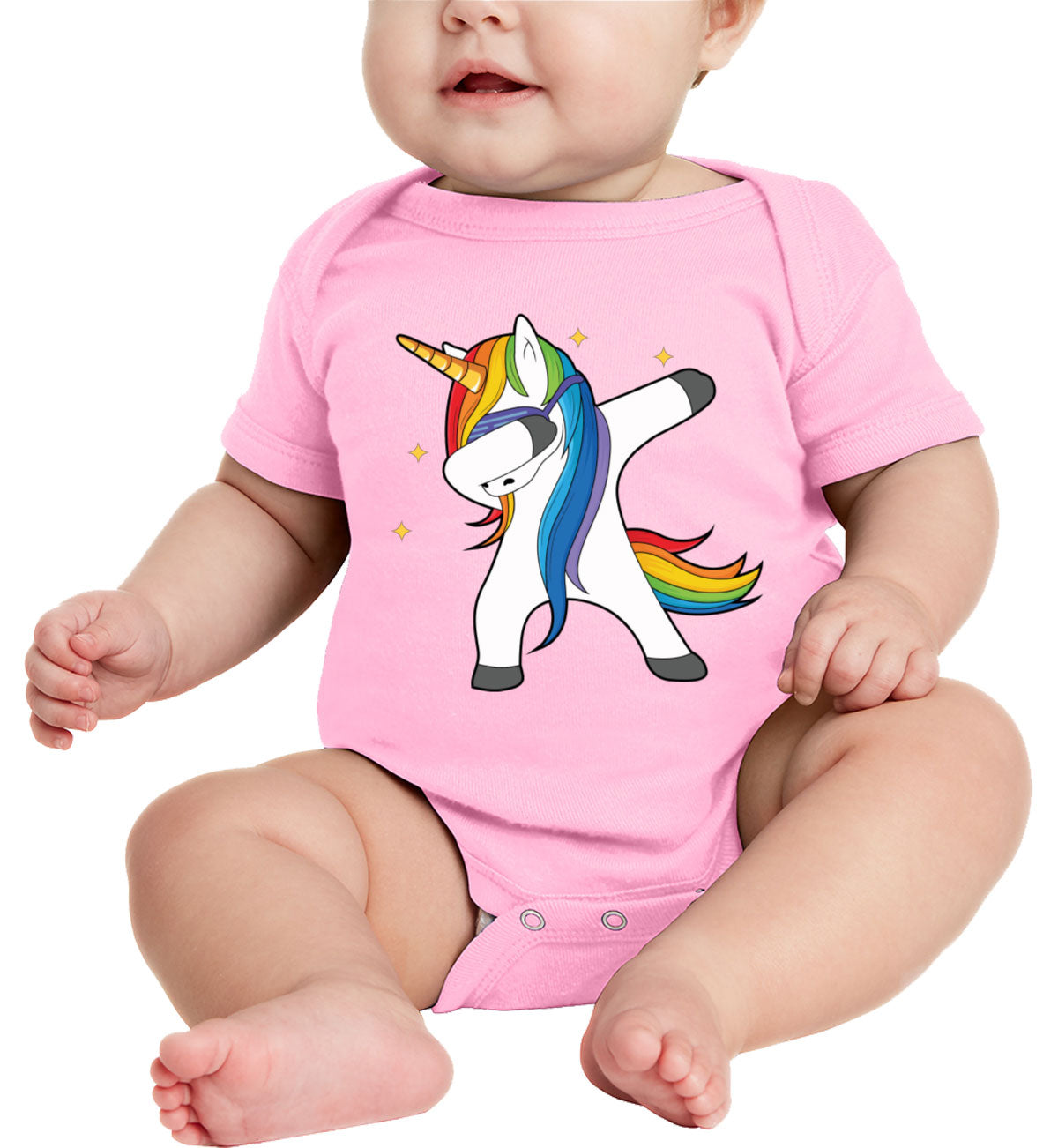 Dabbing Unicorn Baby Onesie