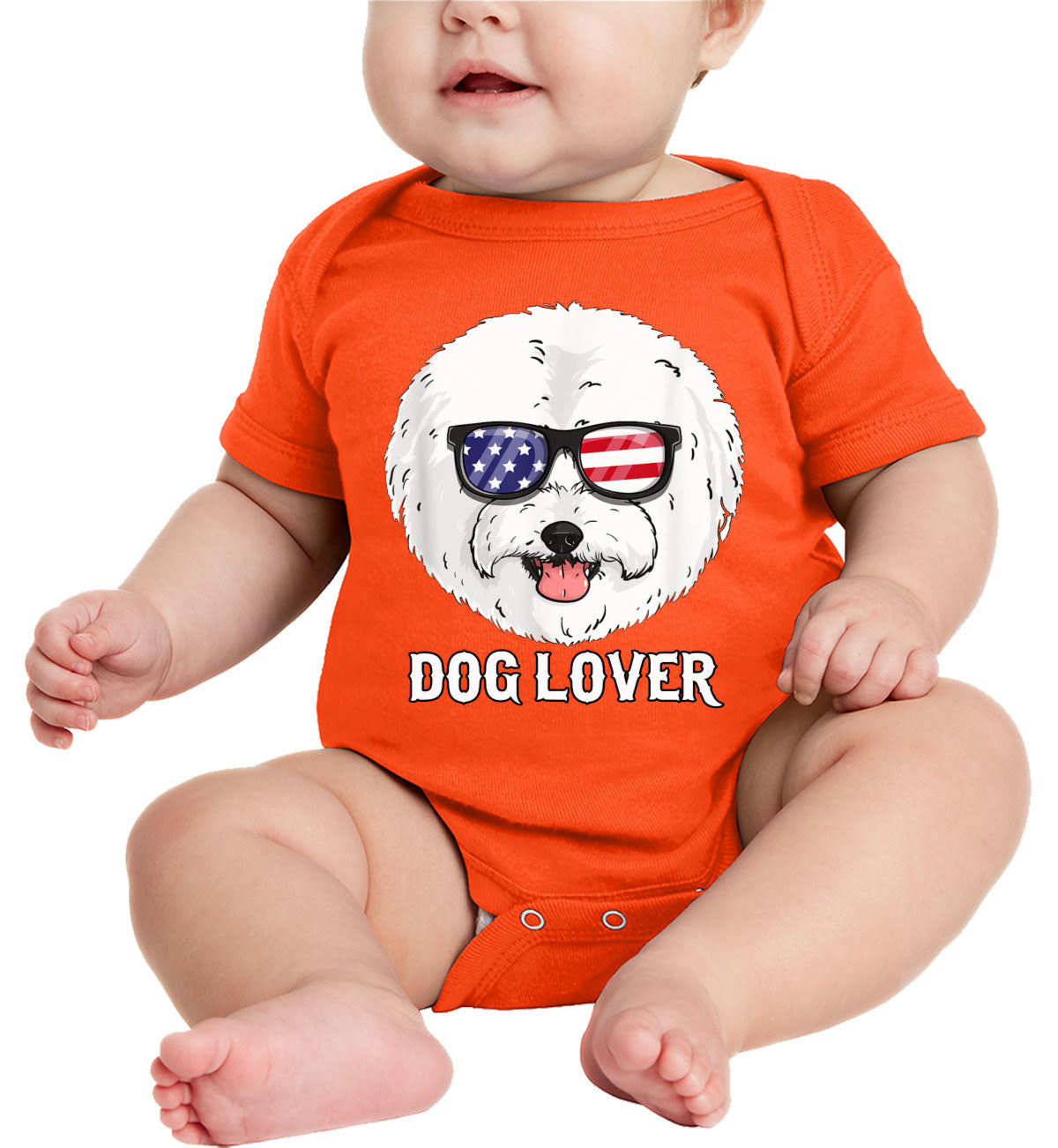 Bichon Frise Dog Lover Baby Onesie