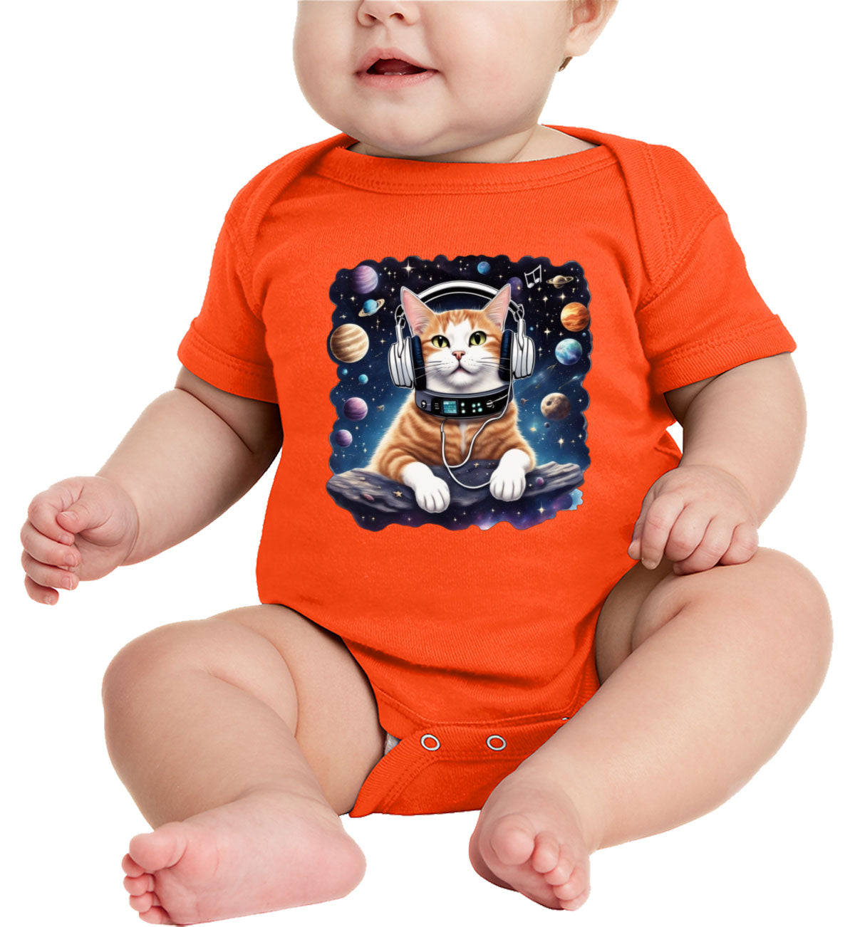 Cat In Space Baby Onesie