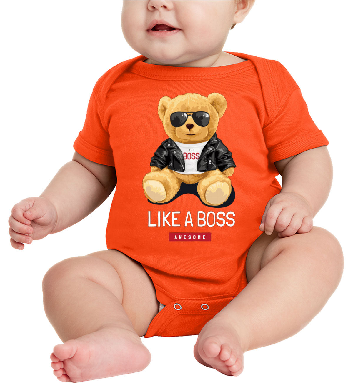 Teddy Bear Like A Boss Baby Onesie