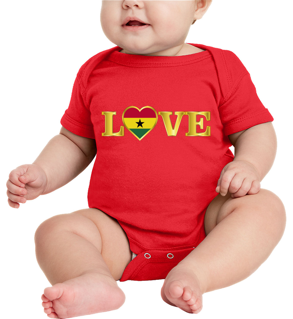 Ghana Love Baby Onesie