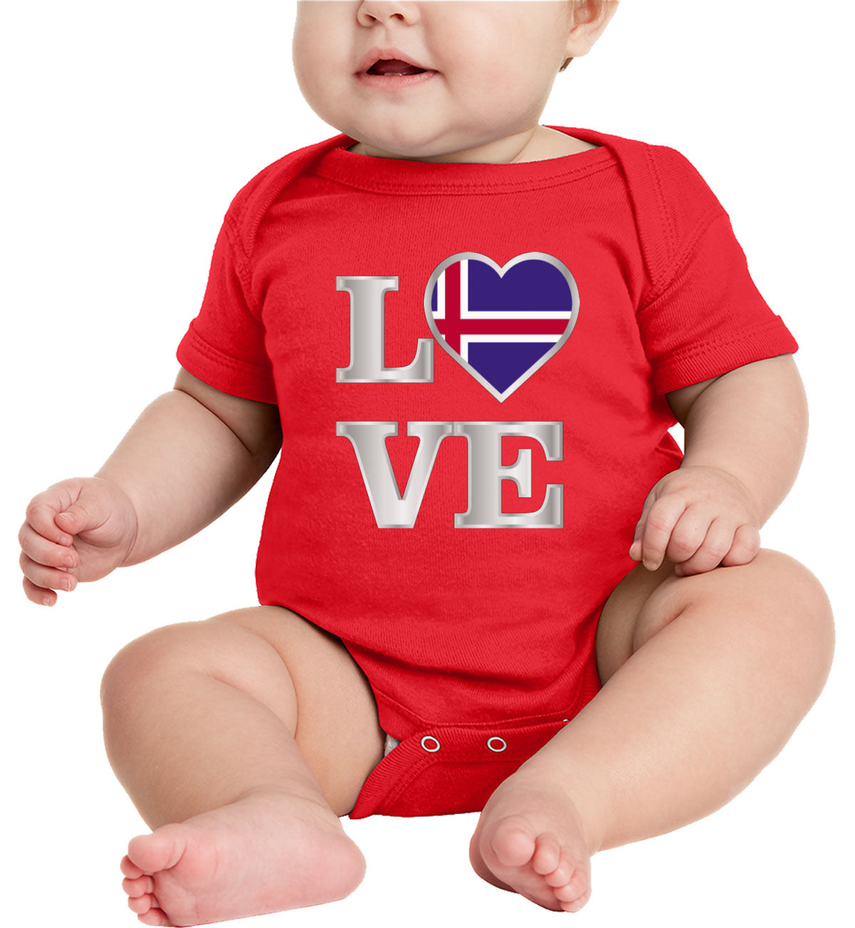 Iceland Love Baby Onesie