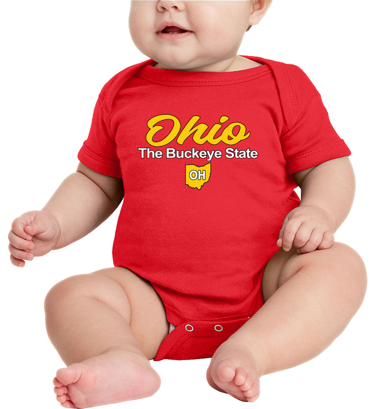 Ohio The Buckeye State Baby Onesie