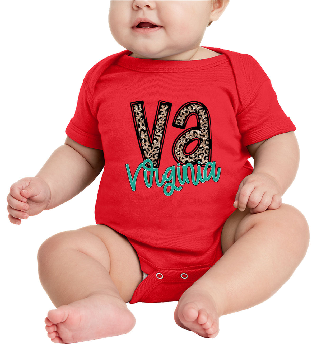 Virginia State Abbreviation Baby Onesie