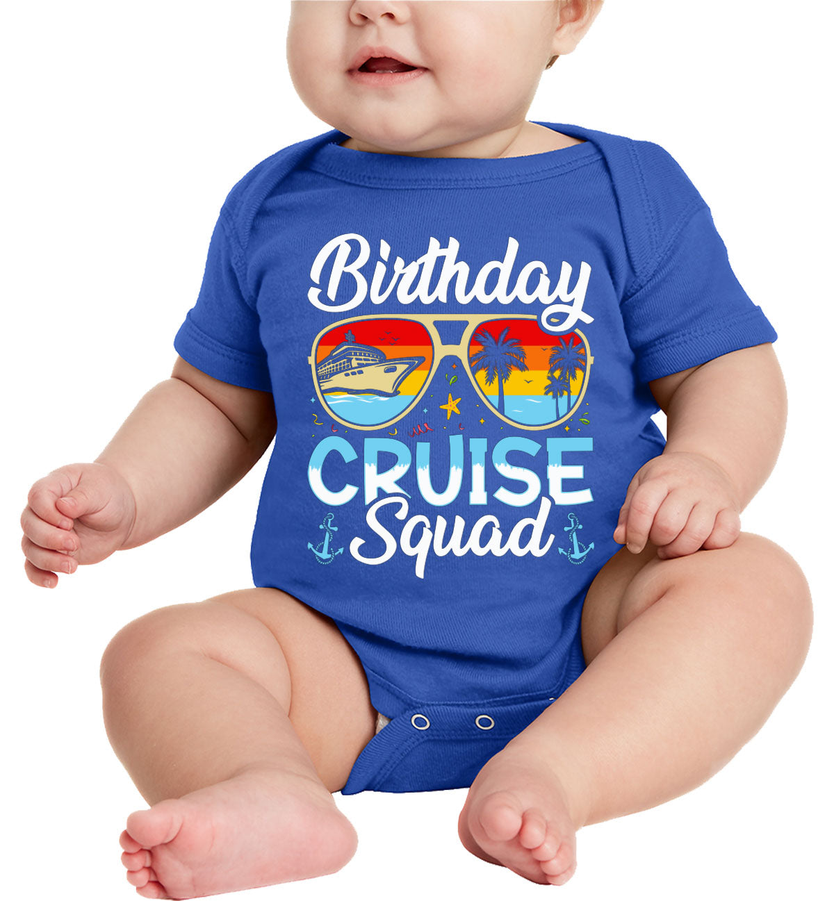 Birthday Cruise Squad Baby Onesie
