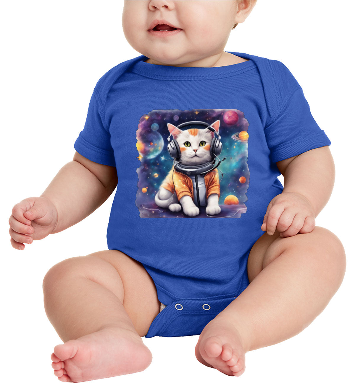 Cat In Space Baby Onesie