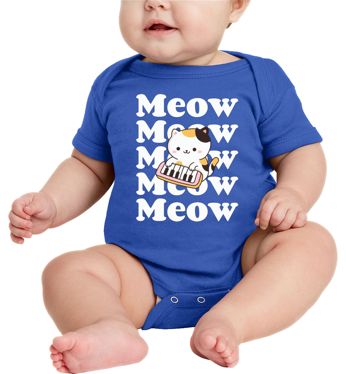 Cute Cat Meow Baby Onesie