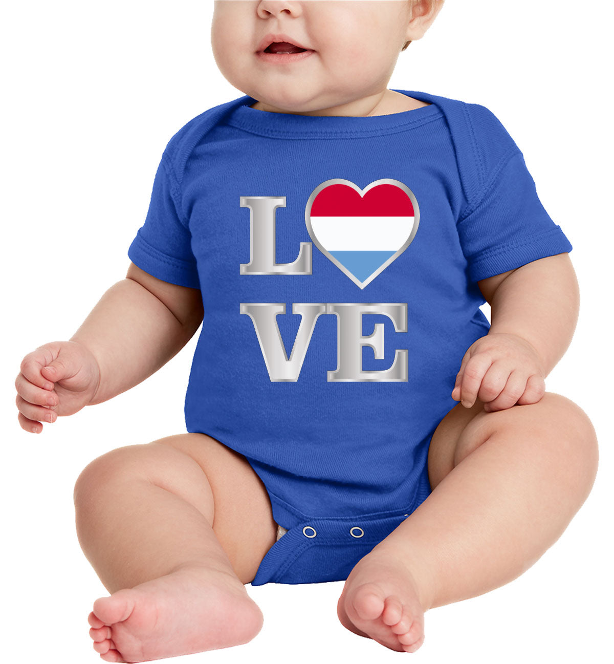 Luxembourg Love Baby Onesie