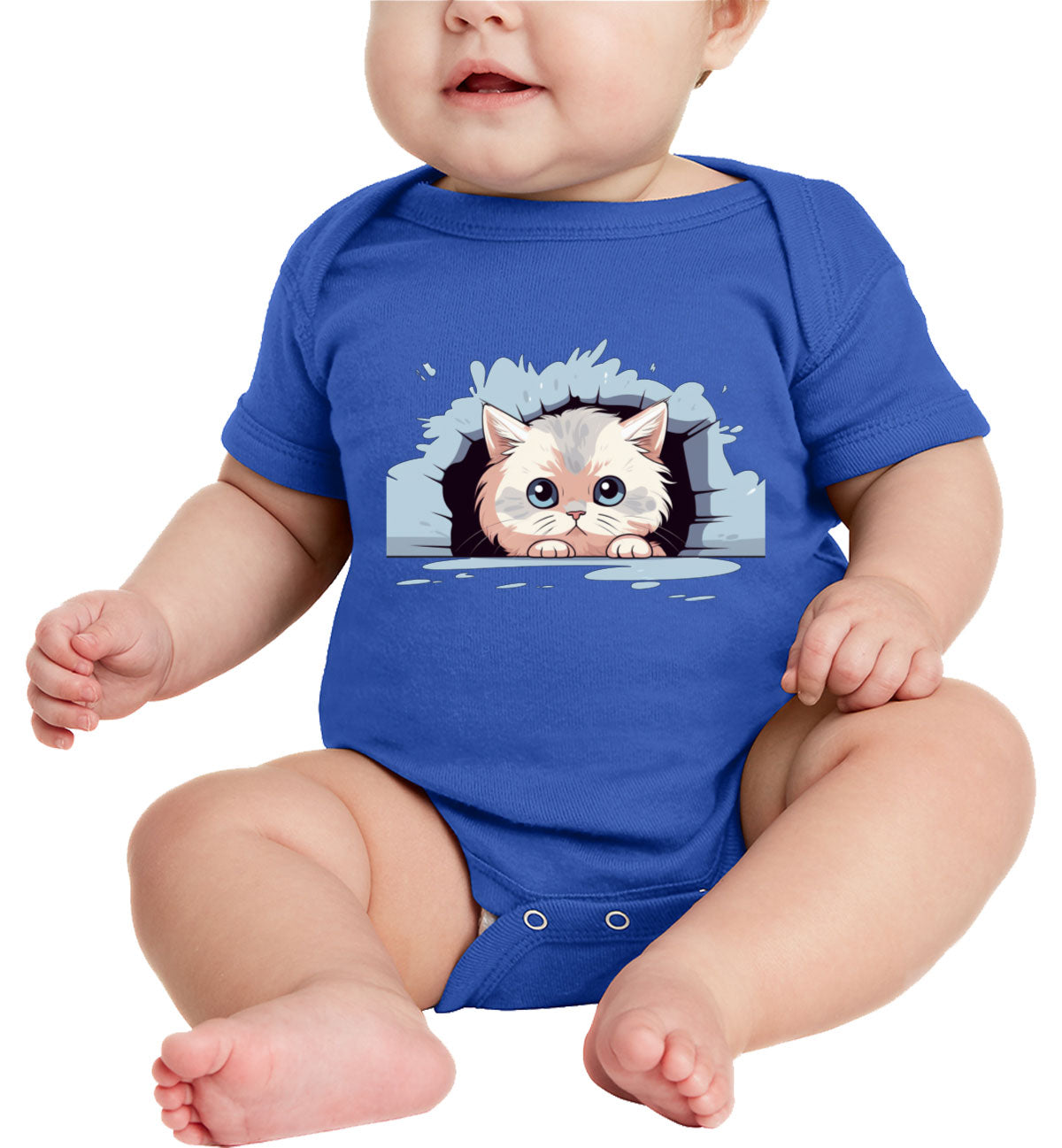 Cute Persian Cat Baby Onesie