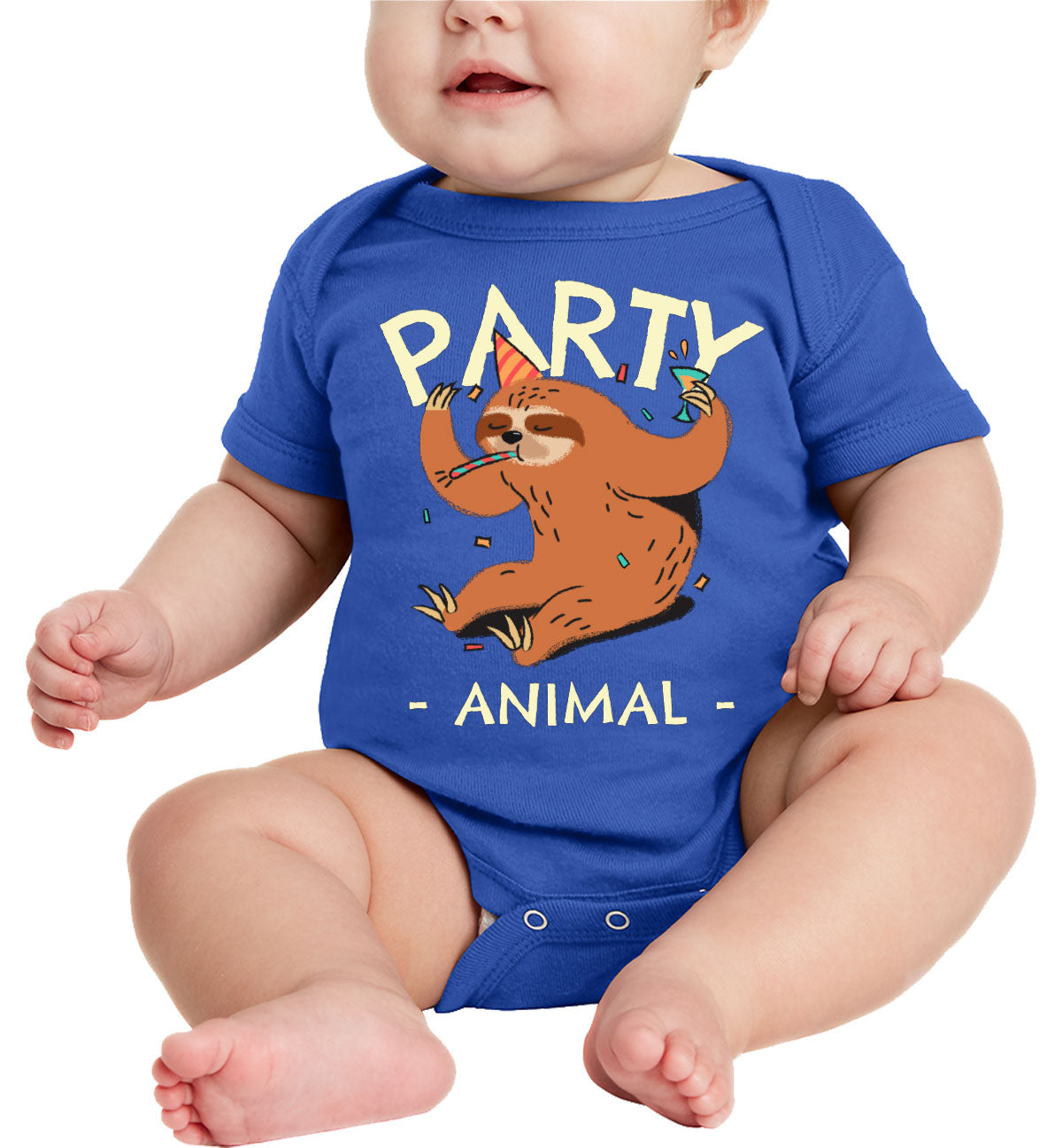 Party Animal Sloth Baby Onesie
