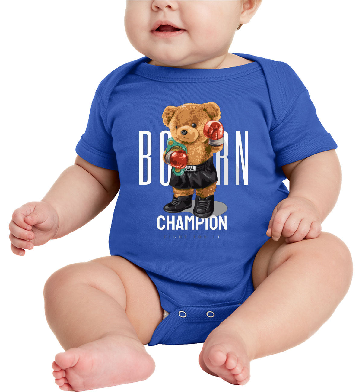 Teddy Bear Champion Boxer Baby Onesie