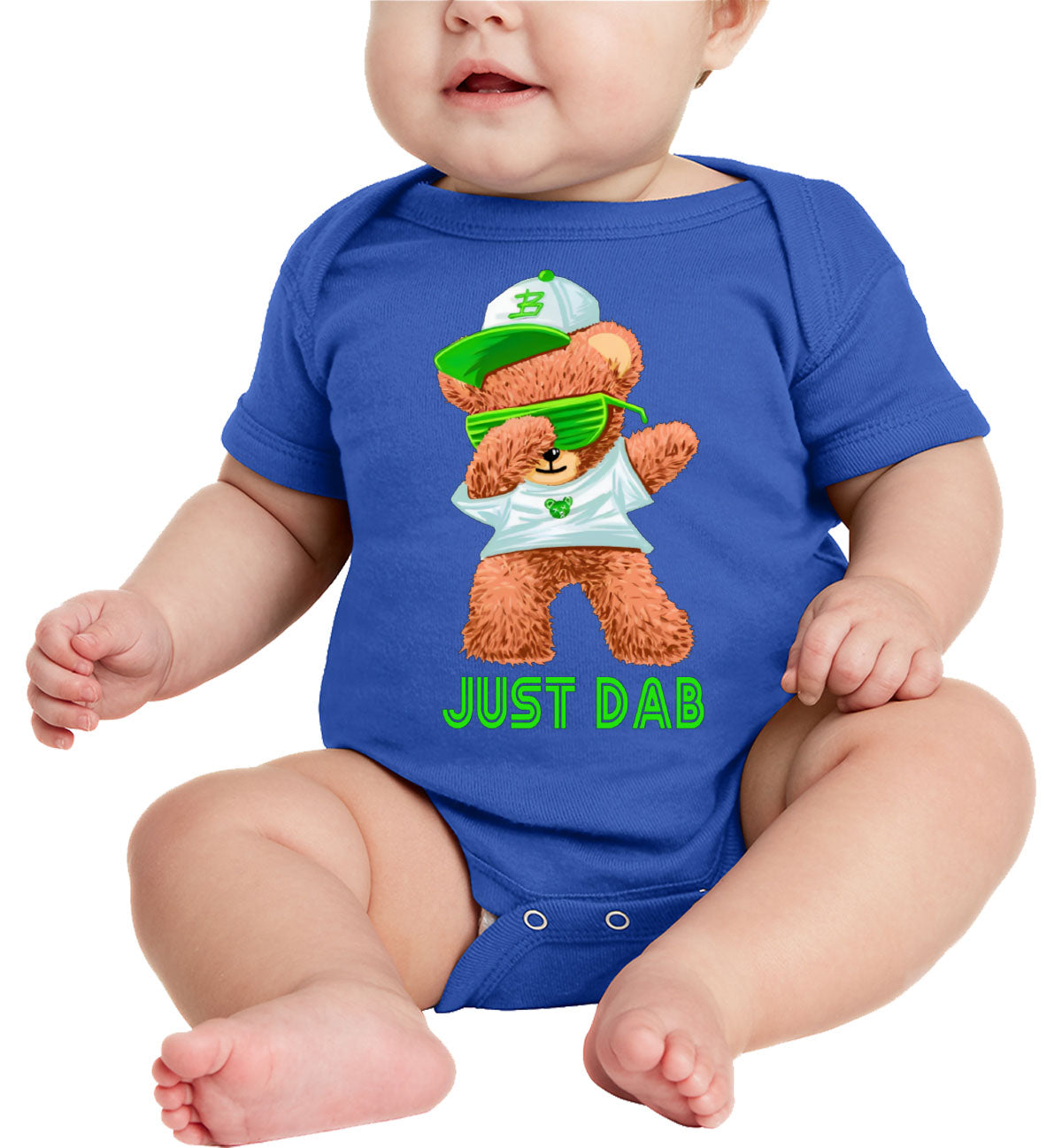 Dabbing Teddy Bear Just Dab Baby Onesie