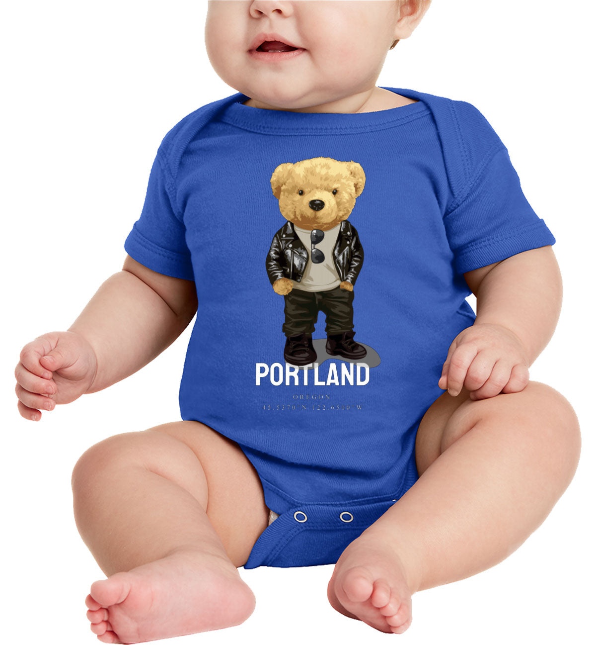 Teddy Bear Portland Baby Onesie