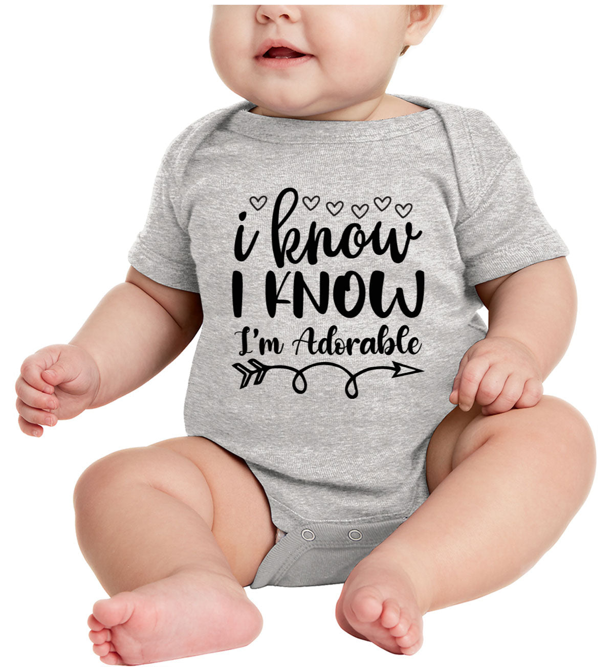 I Know I'm Adorable Baby Onesie