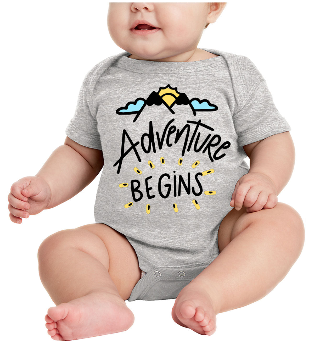 Adventure Begins Camping Baby Onesie