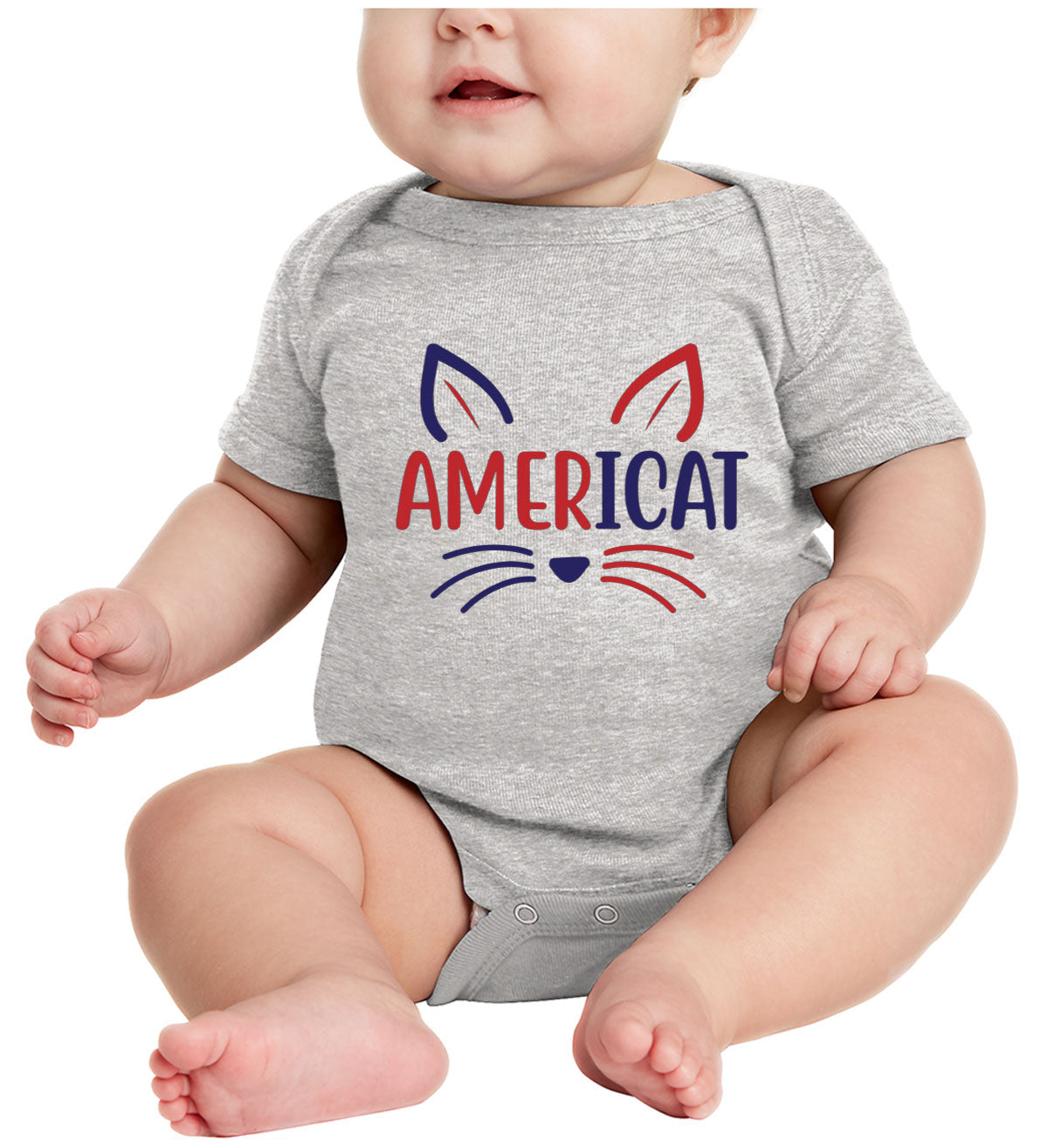 Americat Cat Baby Onesie