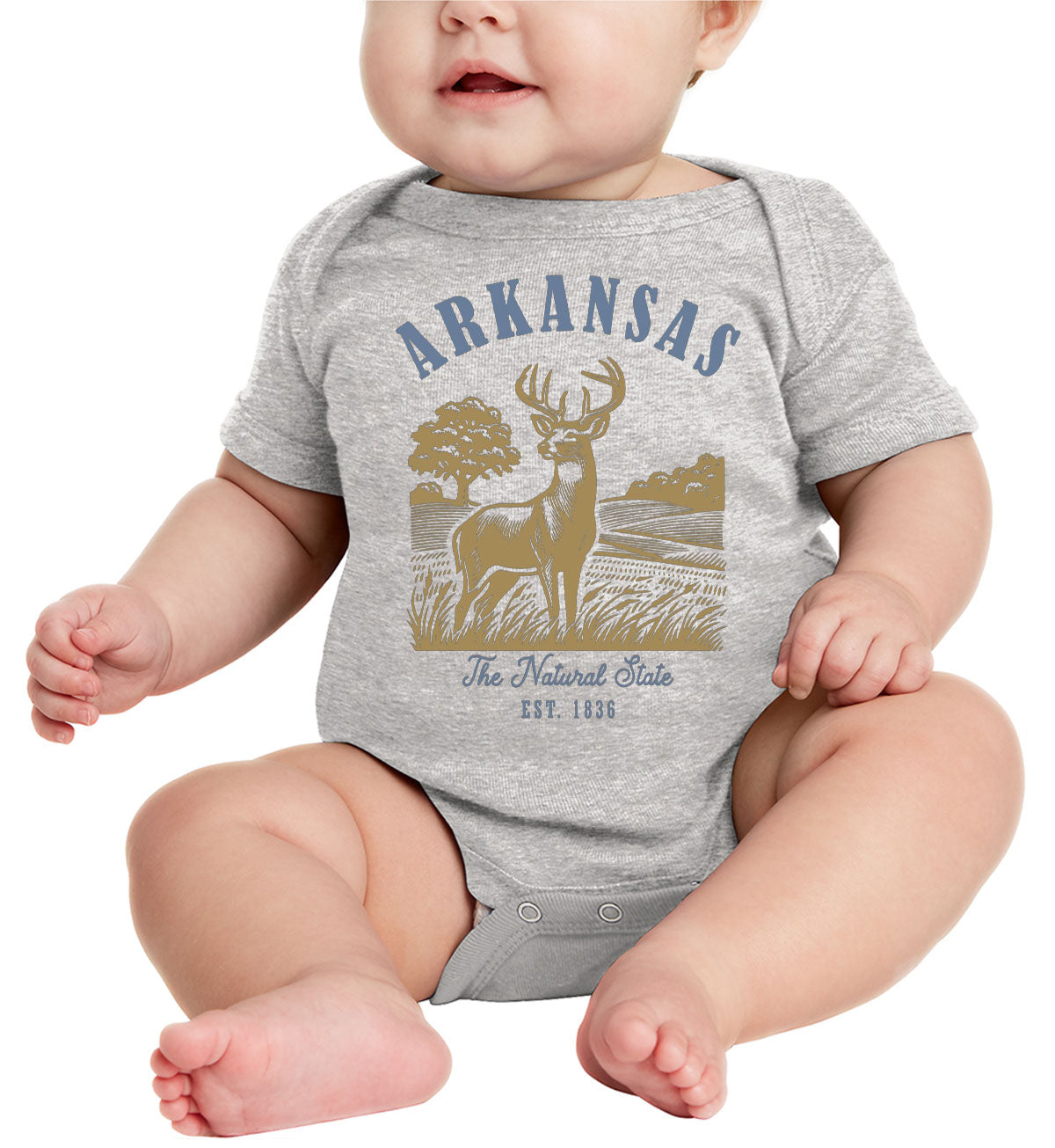 Arkansas State Vintage Baby Onesie