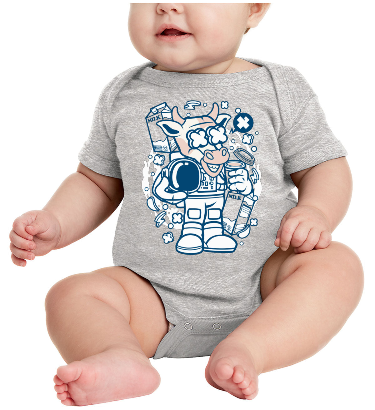 Astronaut Cow Baby Onesie