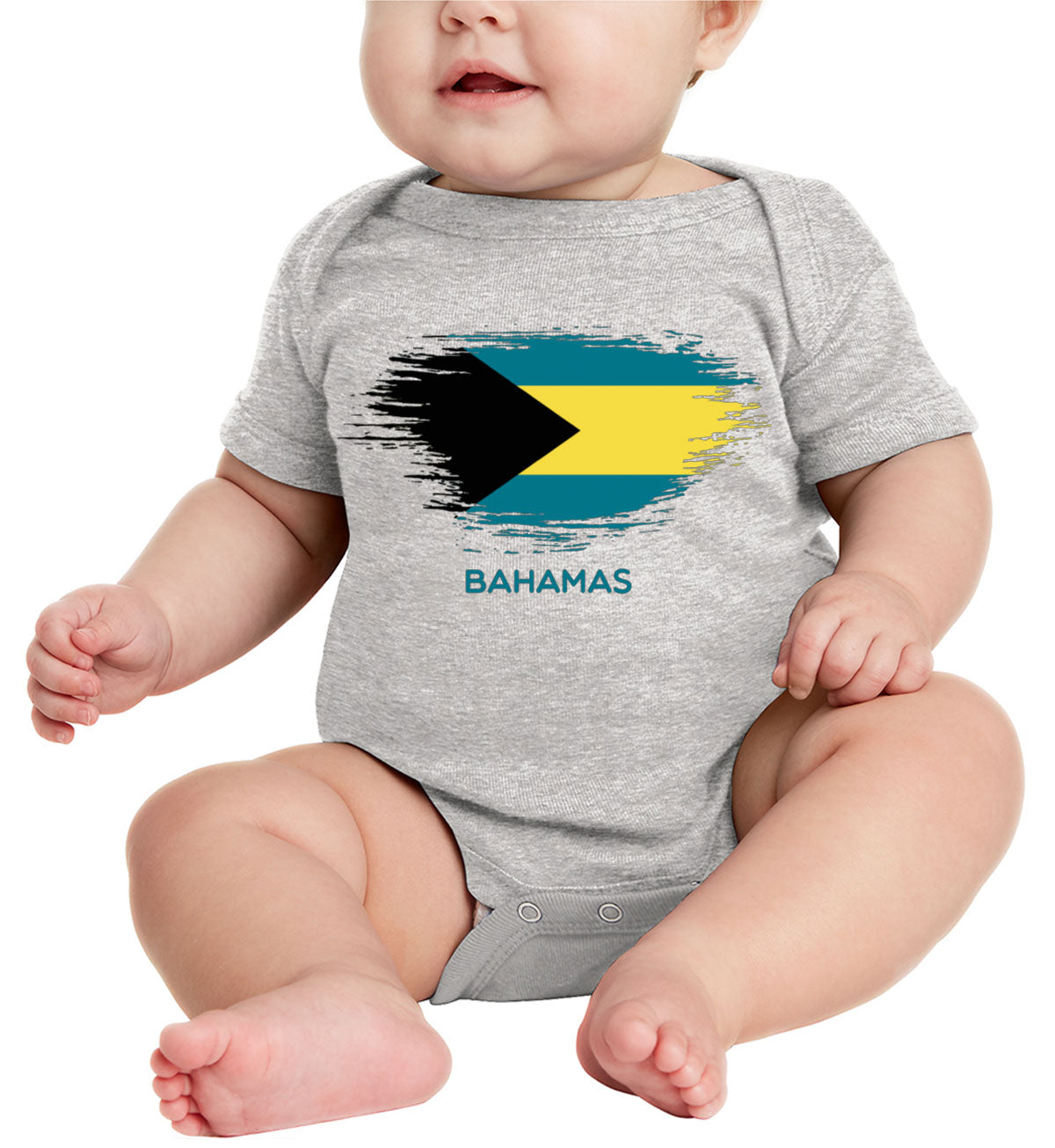 Bahamas Flag Baby Onesie