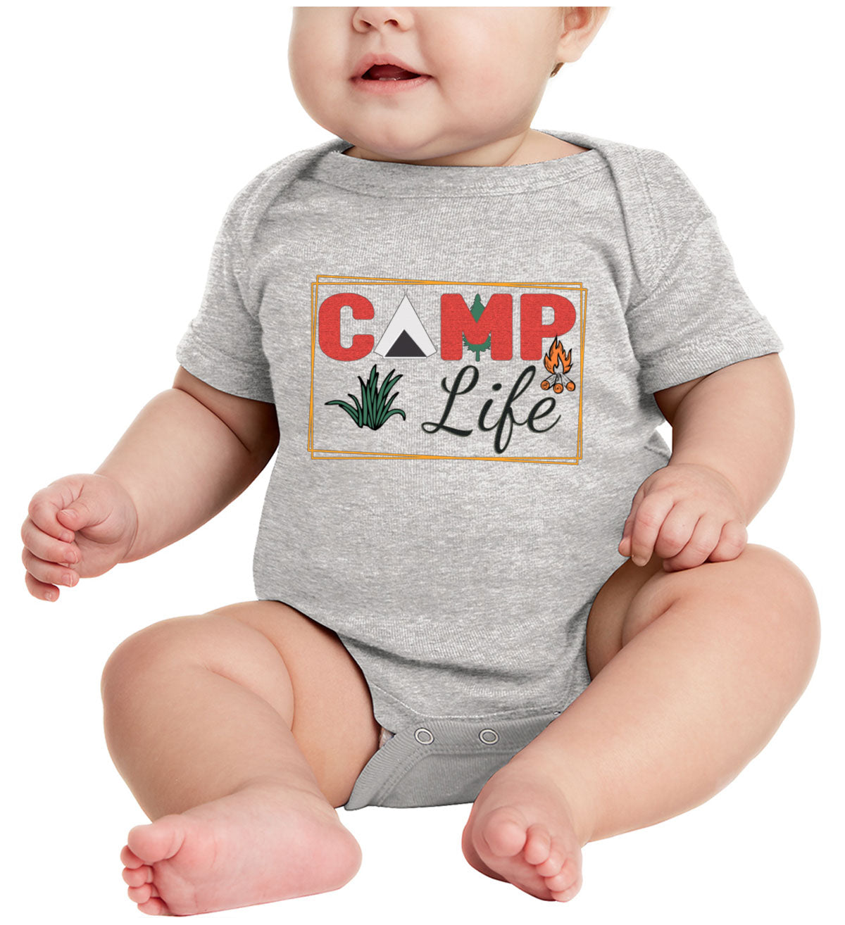 Camp Life Baby Onesie