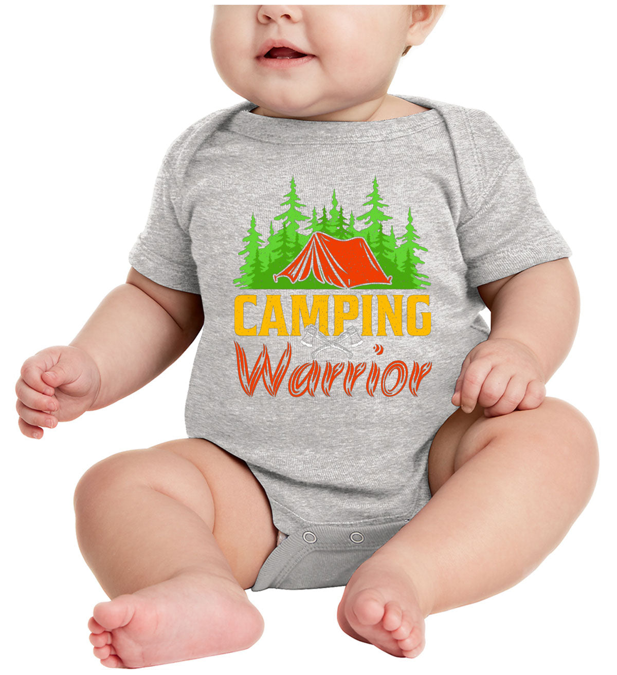 Camping Warrior Baby Onesie