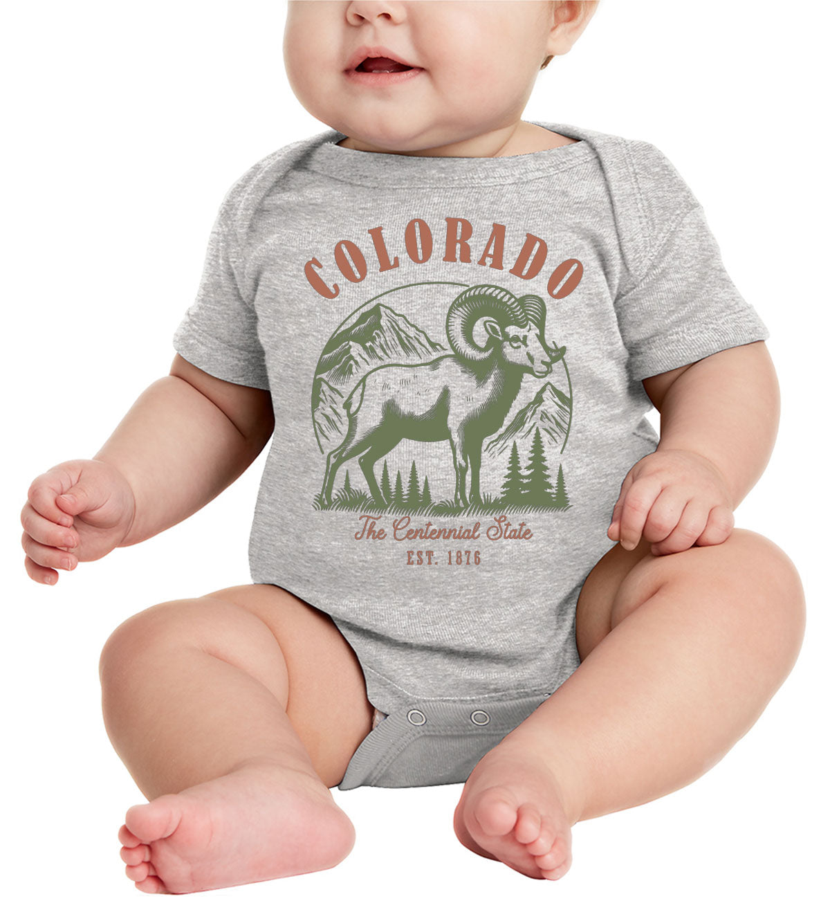 Colorado State Vintage Baby Onesie