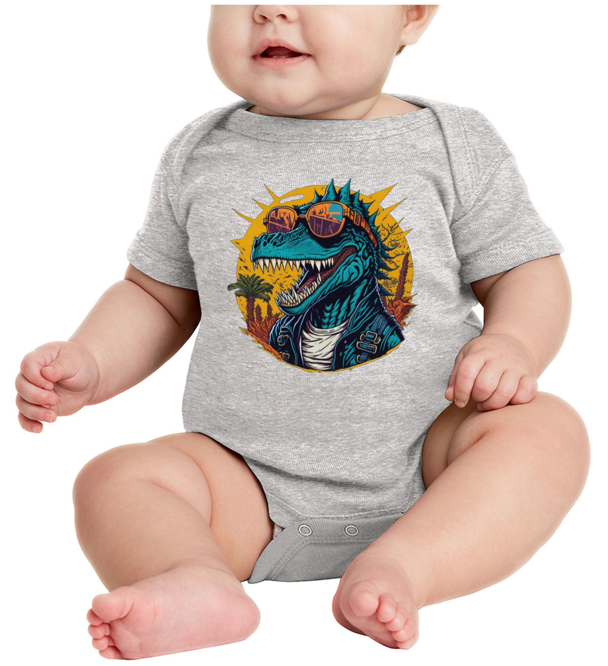 Cool Dinosaur Baby Onesie