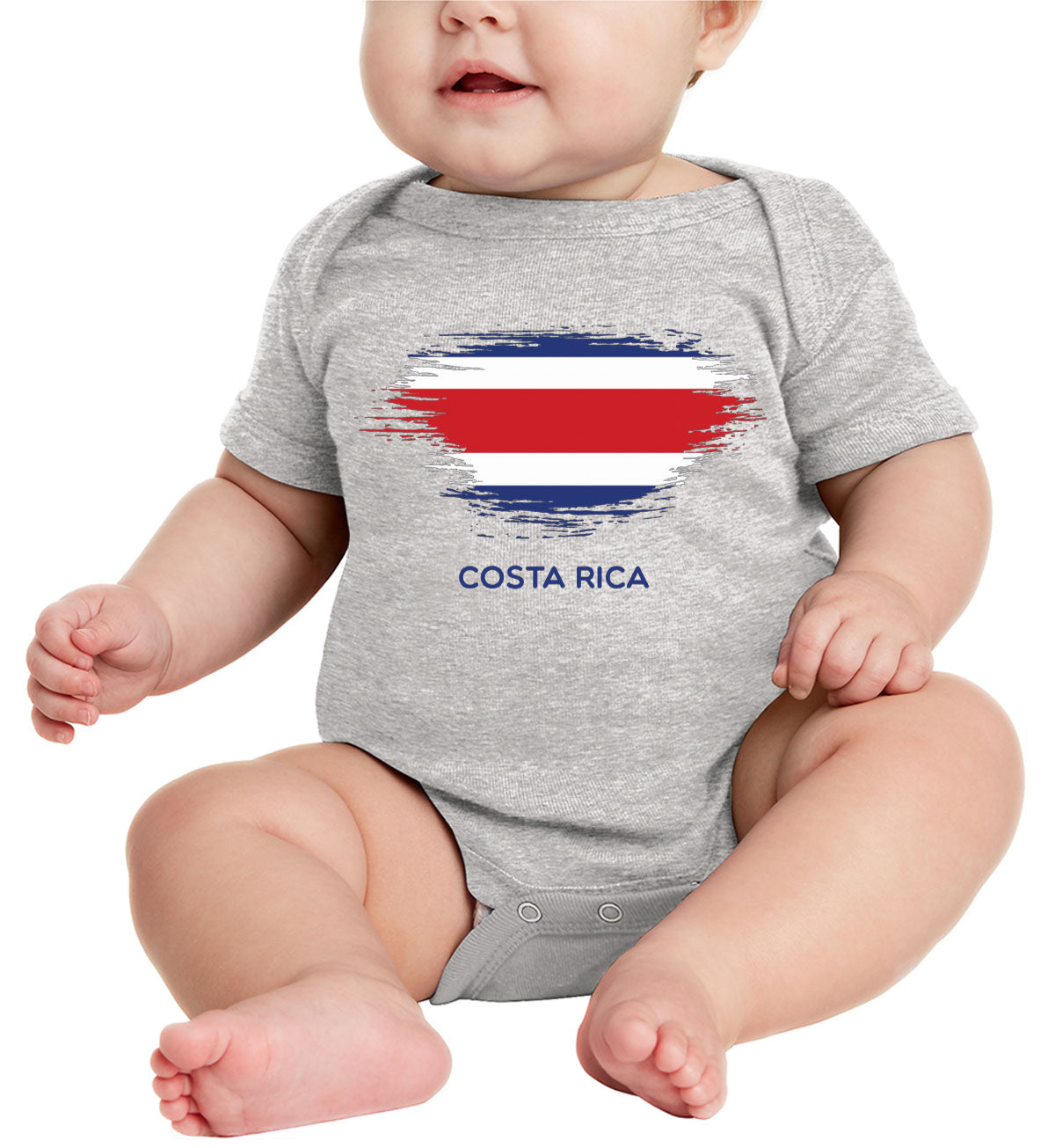 Costa Rica Flag Baby Onesie