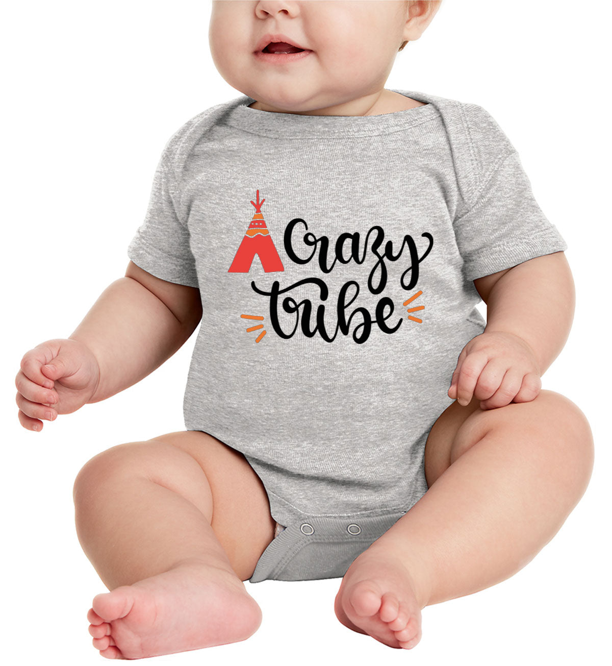 Crazy Tribe Camping Baby Onesie