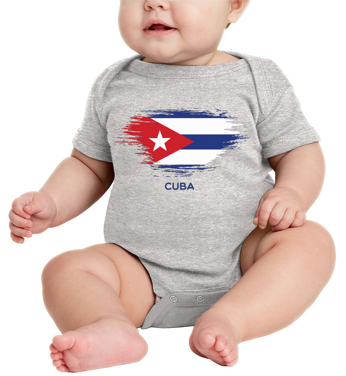 Cuba Flag Baby Onesie