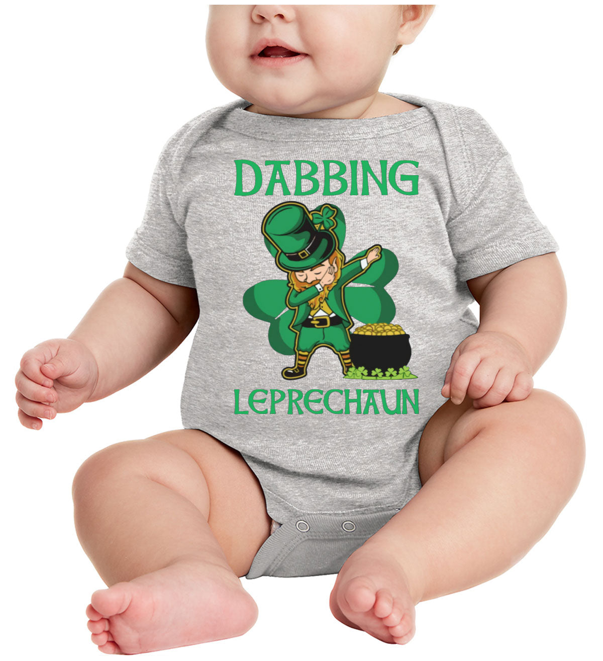 Dabbing Leprechaun St. Patrick's Day Baby Onesie