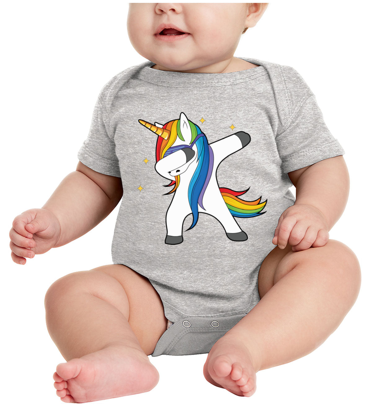 Dabbing Unicorn Baby Onesie