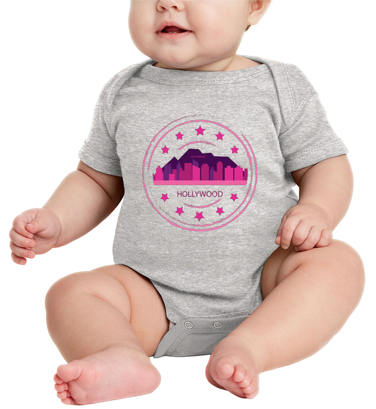 Hollywood Stamp Baby Onesie