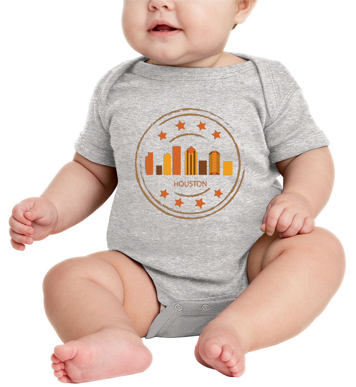 Houston Stamp Baby Onesie