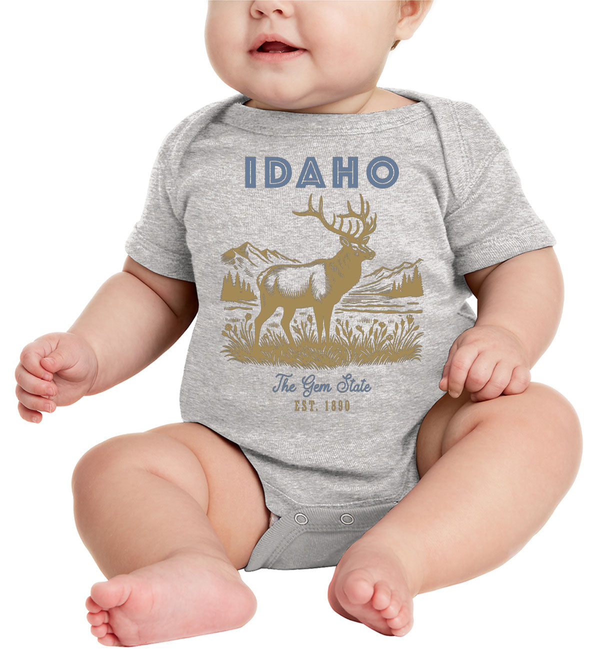 Idaho State Vintage Baby Onesie