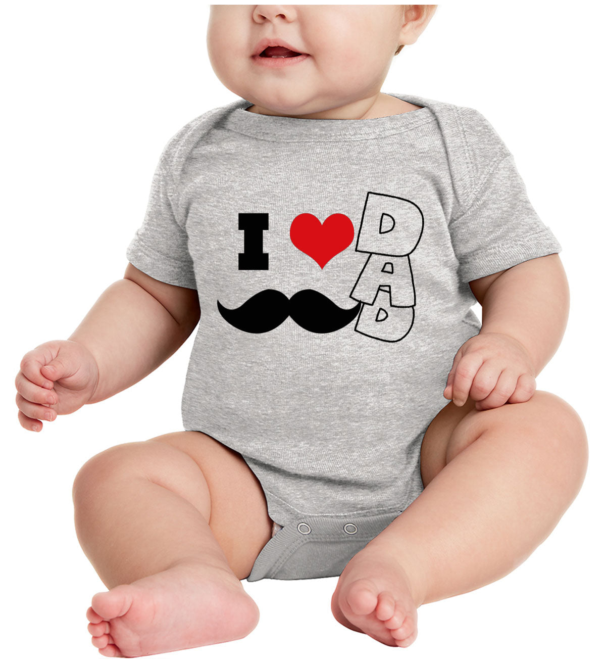 I Love Dad Father's Day Baby Onesie