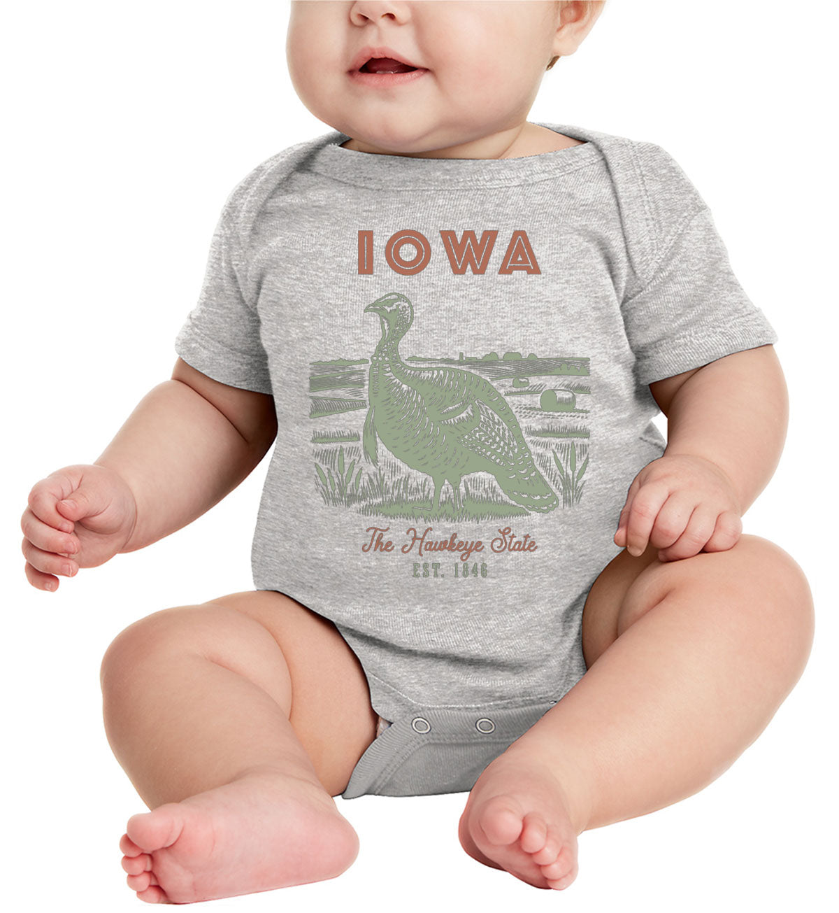 Iowa State Vintage Baby Onesie