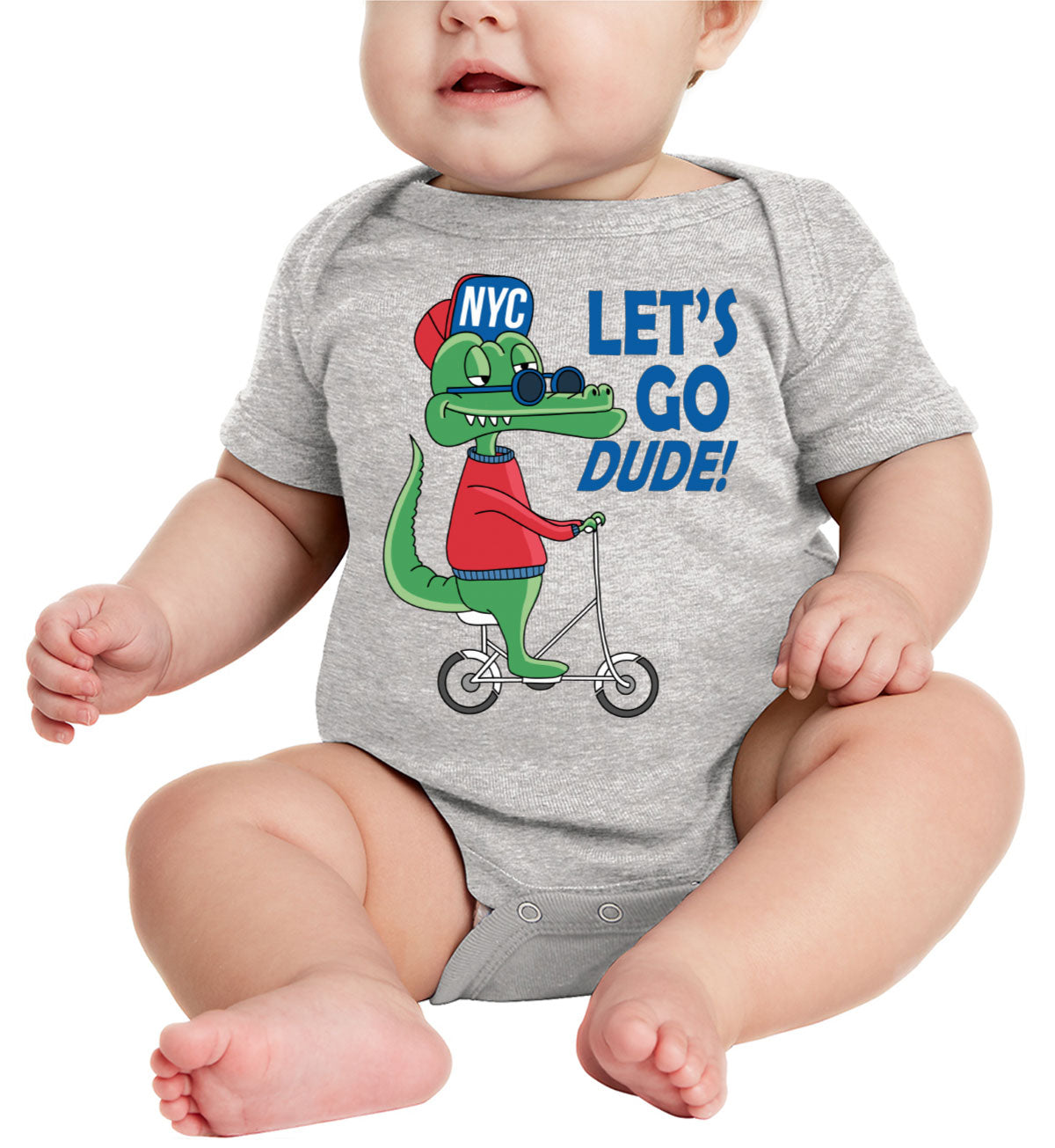 Let's Go Dude Baby Onesie