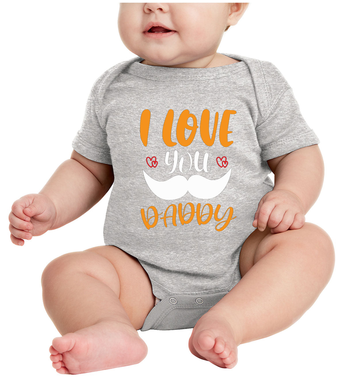 I Love You Daddy Father's Day Baby Onesie
