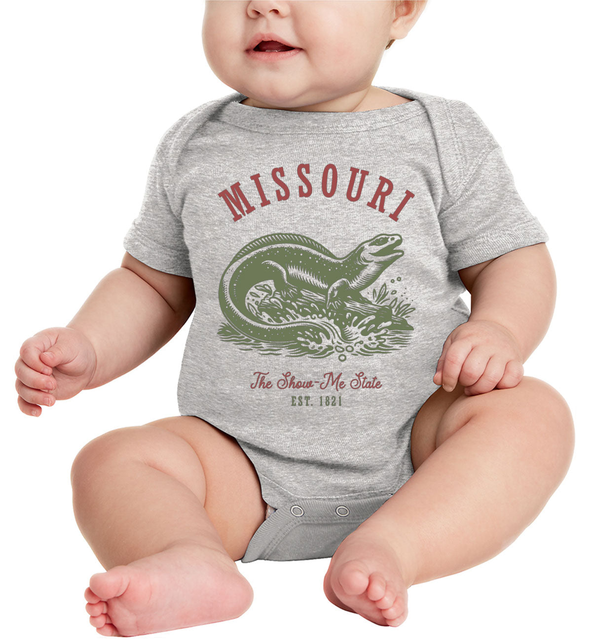 Missouri State Vintage Baby Onesie