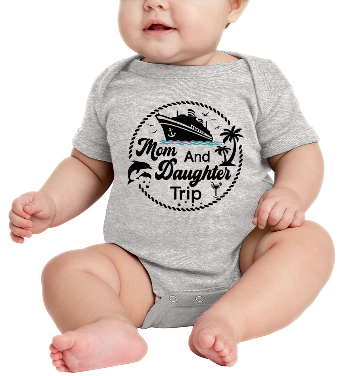 Mom And Daughter Trip Baby Onesie