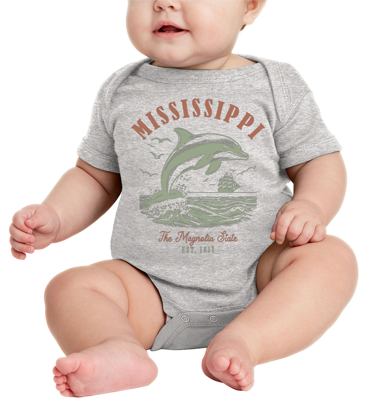 Mississippi State Vintage Baby Onesie