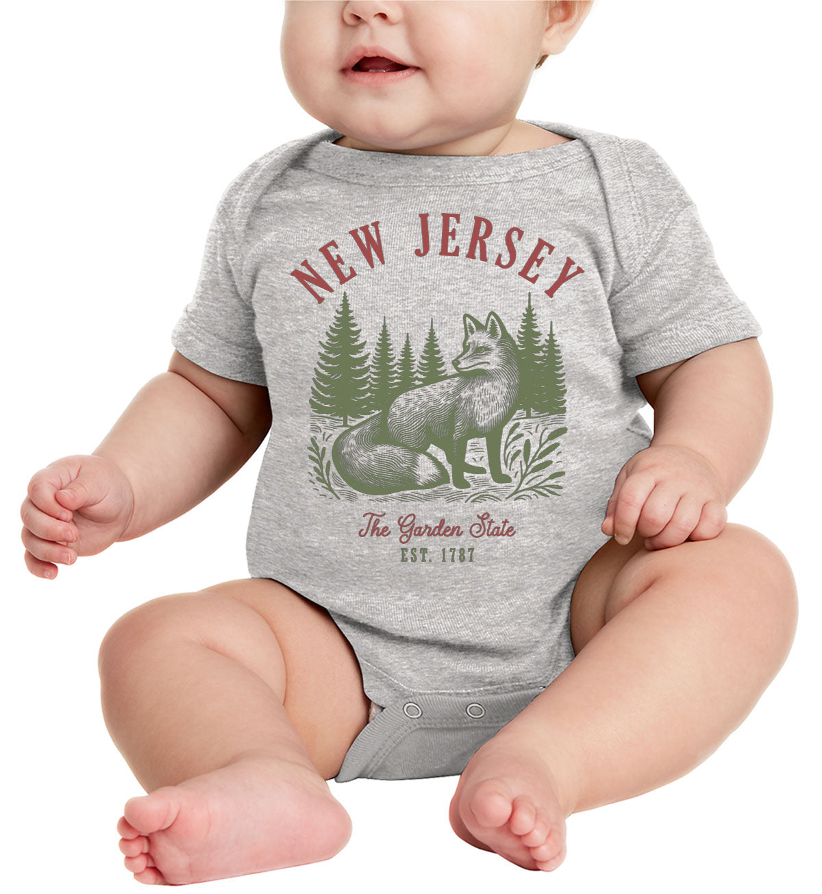 New Jersey State Vintage Baby Onesie