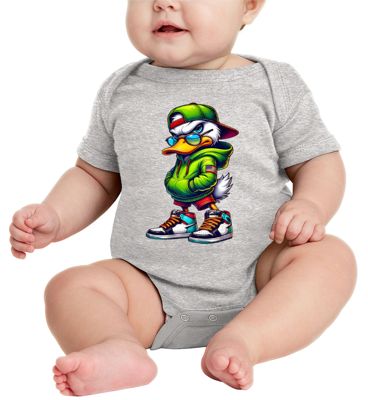 Street Duck Cartoon Baby Onesie