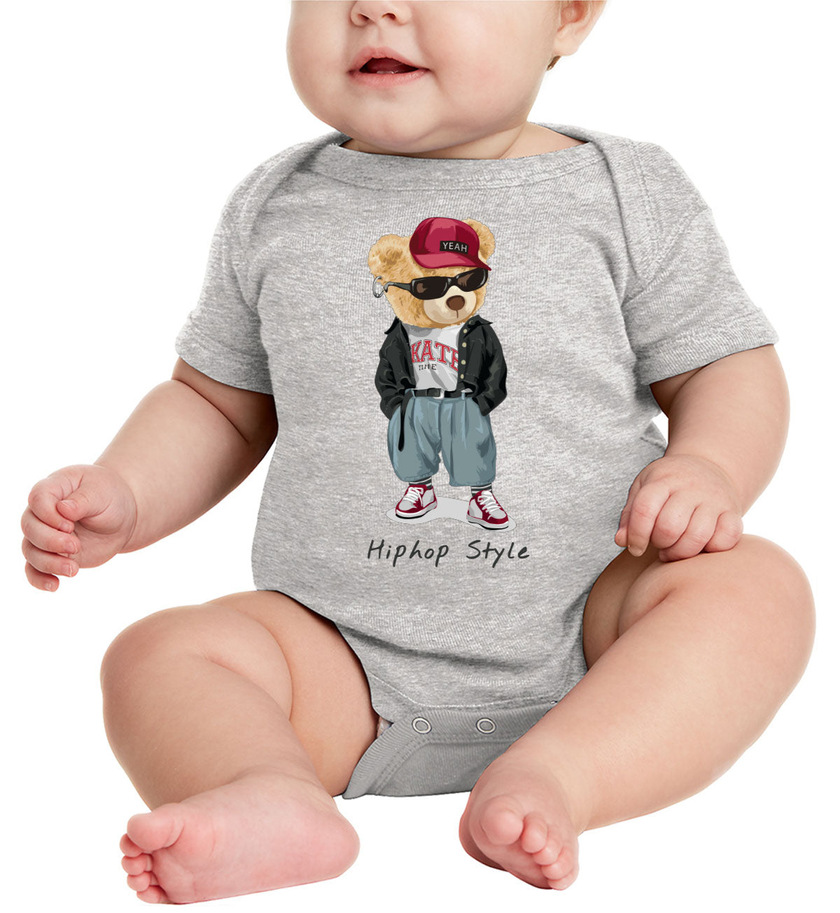 Teddy Bear Hiphop Style Baby Onesie