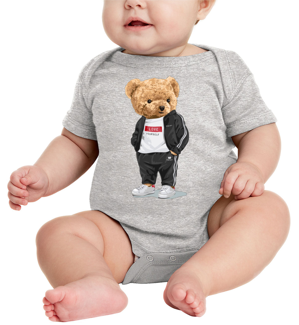 Teddy Bear Love Baby Onesie