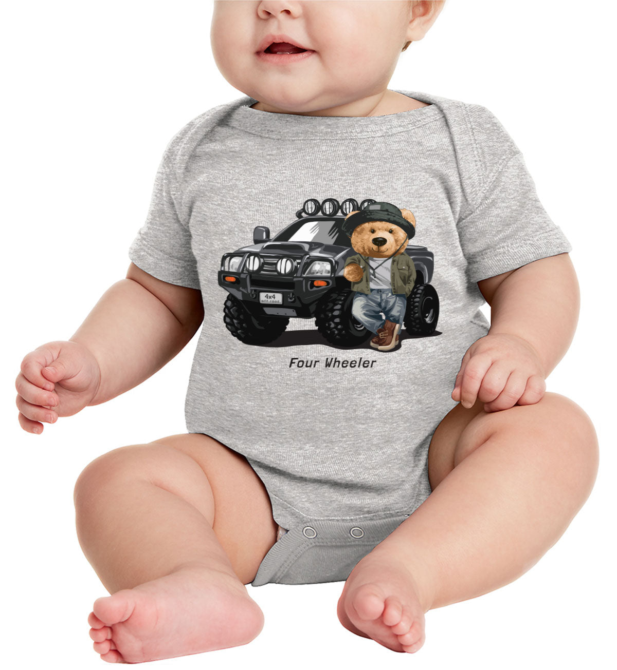 Teddy Bear Off Road Baby Onesie