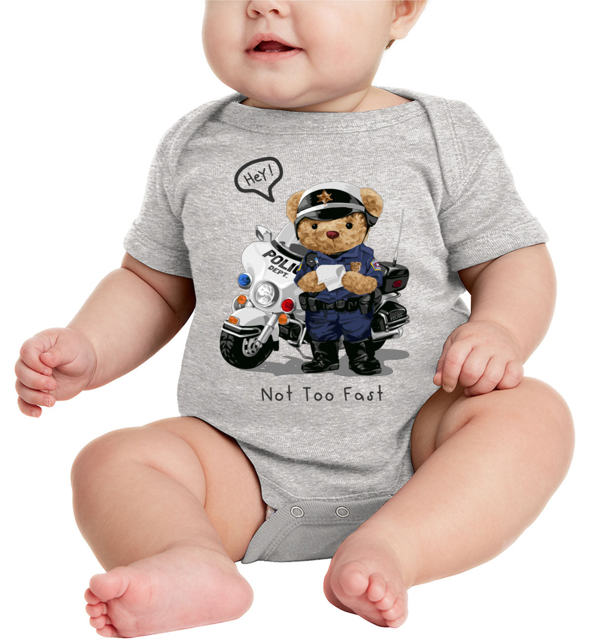 Teddy Bear Police Baby Onesie