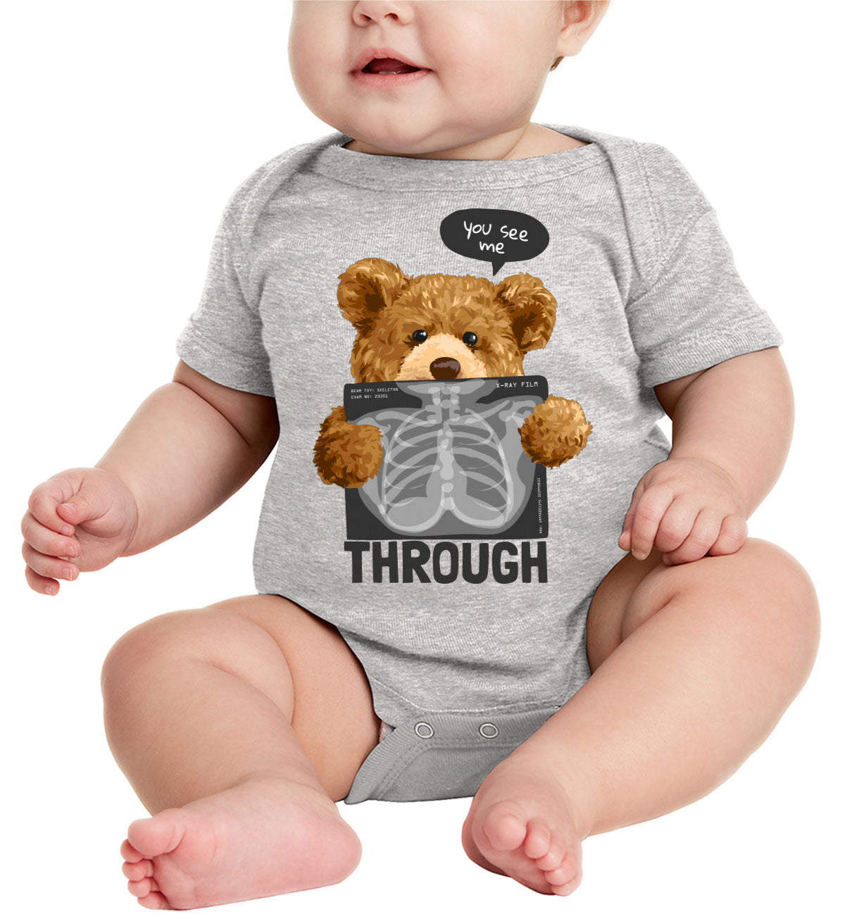 Teddy Bear XRay Baby Onesie