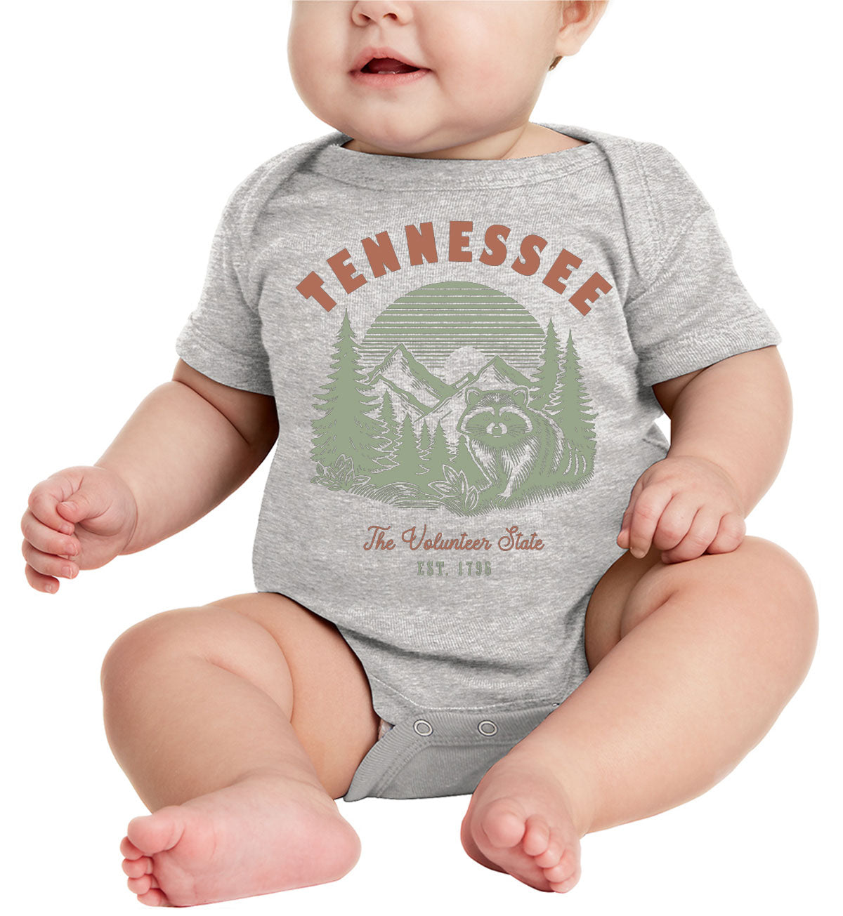 Tennessee State Vintage Baby Onesie